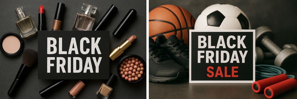 Sale of cosmetics and sporting goods Sale of cosmetics and sporting goods