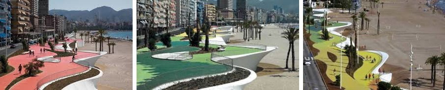 Poniente Beach Promenade in Benidorm