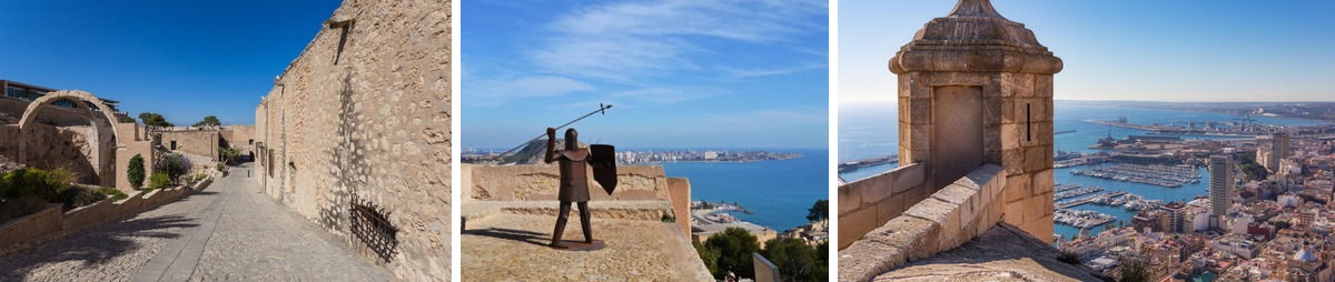 Dentro del castillo de Santa Bárbara