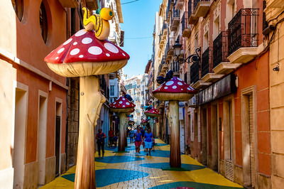 Calle de las Setas Mushroom Street in Alicante