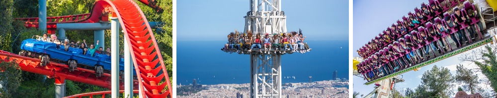 Tibidabo amusement park in Barcelona