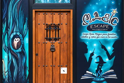Magic Escape Barcelona — a family escape room with magical scenery and a wizard character