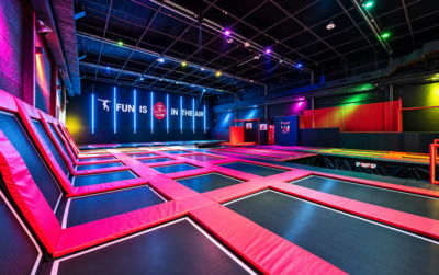 The Indoor Jumping Club Barcelona — a large indoor trampoline park