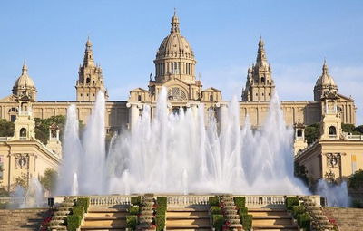 Montjuïc Montjuïc - famous hill above Barcelona with dancing fountains