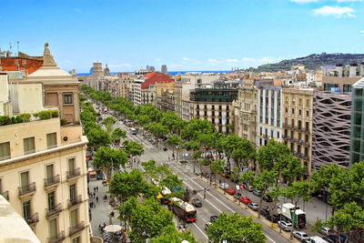Paseo de Gràcia Fashionable boulevard Paseo de Gràcia