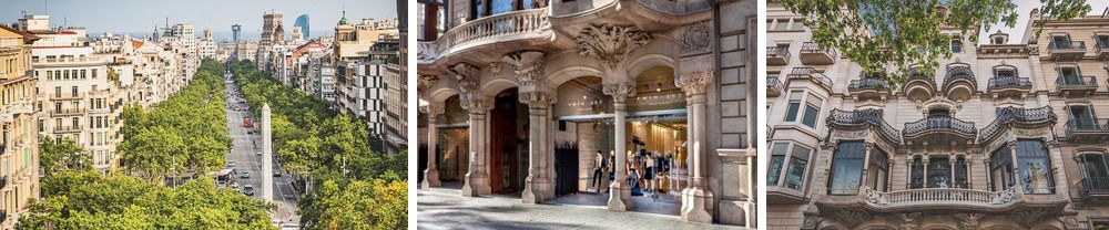 Paseo de Gracia in Barcelona