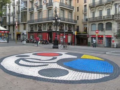 Mosaico de Miró en Las Ramblas