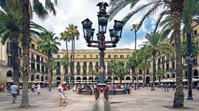 Plaza Real en Barcelona