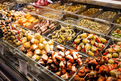 Tapas at San Agustín Market in Granada