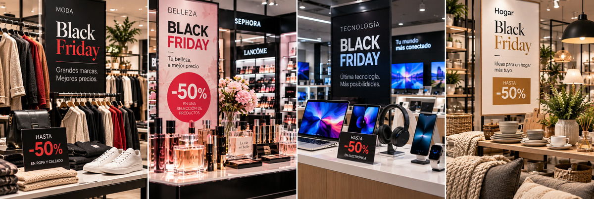 Categorías de productos con descuentos en Black Friday