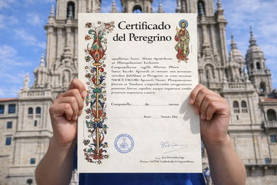 Compostela pilgrim certificate
