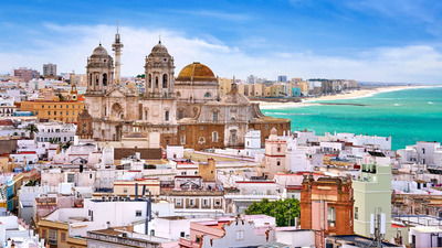 View of Cadiz, the temporary capital of Spain