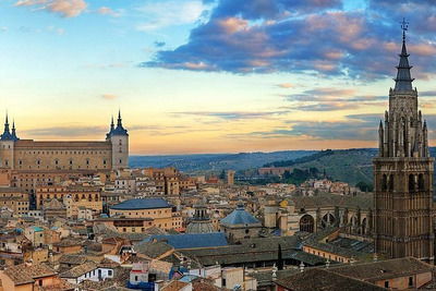 View of the city of Toledo, the former capital of Spain