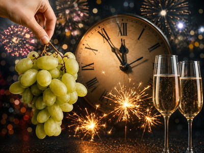 12 uvas en Nochevieja en España