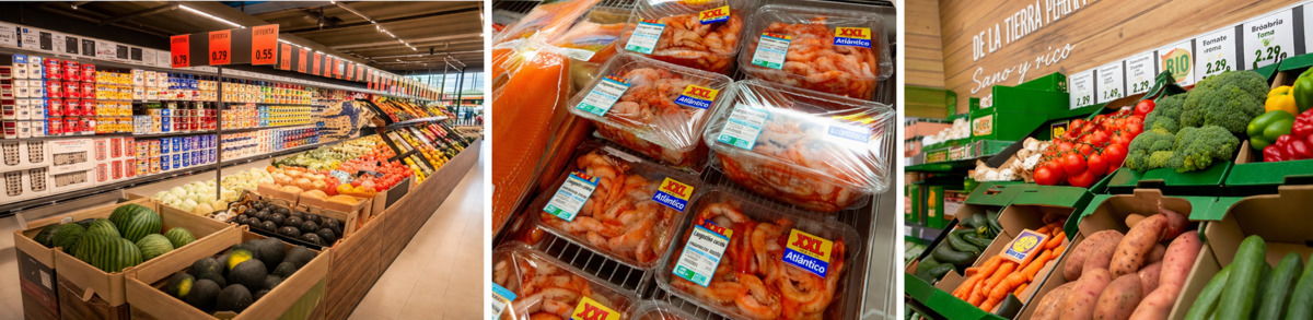 Productos frescos en Lidl — un supermercado barato en España