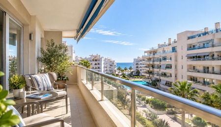 Apartment in Spain with a balcony and sea view