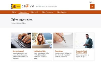 Регистрация в системе Cl@ve для подачи заявления на ВНЖ в Испании