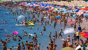 Minuses of living in Spain - crowded beaches in summer