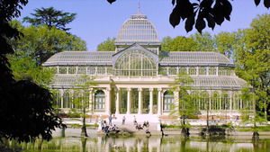 The Crystal Palace is a landmark in Madrid