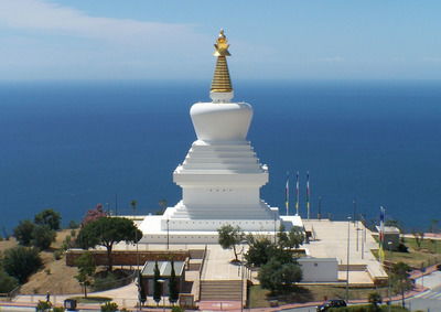Stupa of Enlightenment in Benalmádena with panoramic views