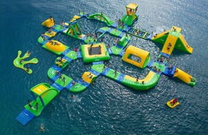 Costa Water Park in the sea