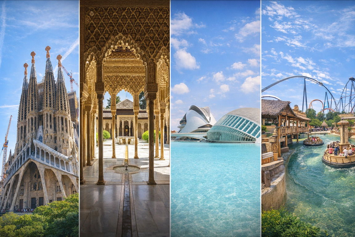 Top attractions in Spain