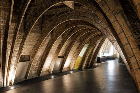 El ático de la Casa Milà El ático de la Casa Milà con sus bóvedas de arcos