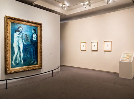 Exposición del Período Azul de Picasso Exposición del Período Azul de Picasso en el museo