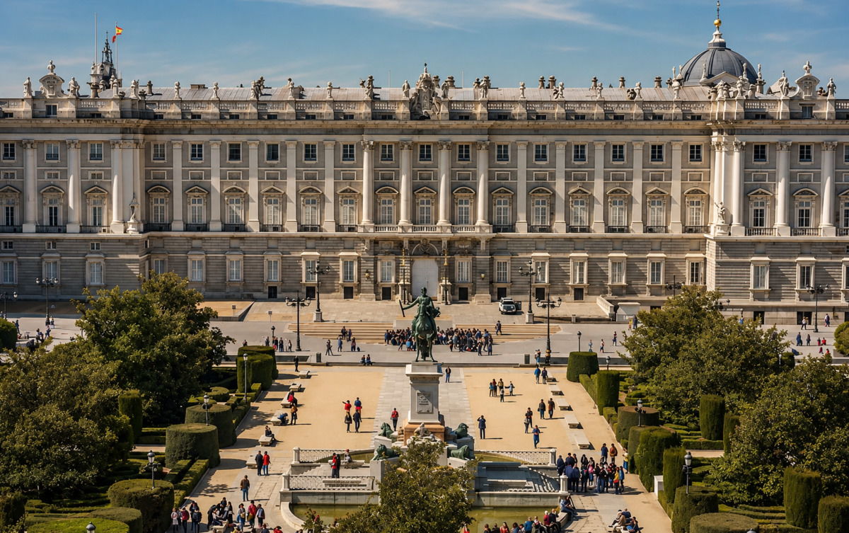 Fachada principal del Palacio Real de Madrid