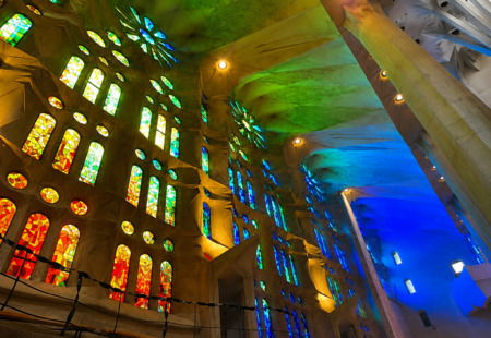 The stained-glass windows of the Sagrada Família The stained-glass windows of the Sagrada Família
